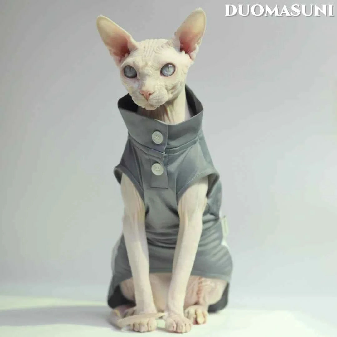 Sunproof Cooling Breathable UV Protection Thin Clothes for Sphynx Devon Rex Abyssinian Cats