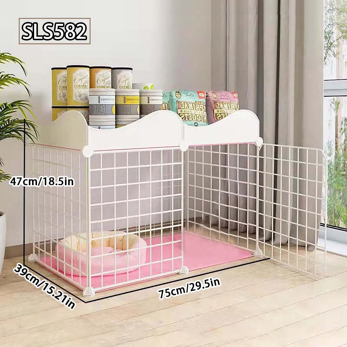 Cat Cage for Home Use, Indoor Pet Cat Large Space, Luxurious Small Cat House, Three-Story Multi-Cat Portable Assembly Empty Cage - Play Paws Toys