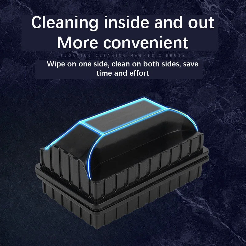 New Magnetic Brush Cleaning Tool Strong Suction Glazing Scrub Easy To Cleaning Double Sided Fish Tank Aquarium Tank Scrubber