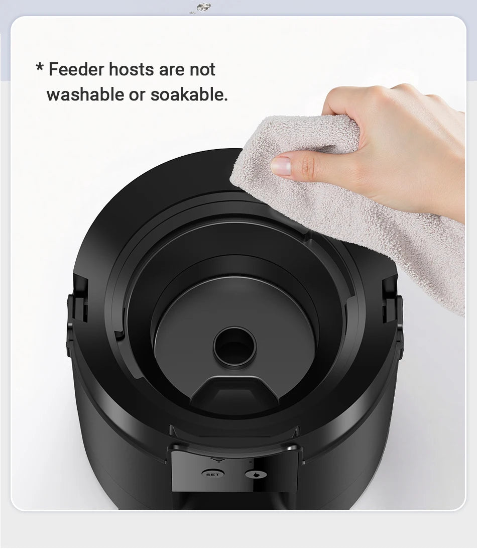 ROJECO Automatic Cat Feeder 2L Smart Dog Food Kibble Dispenser WiFi App Remote Control Timed Auto Pet Feeder For Puppy Kitten