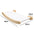 Wall-mounted Cat Climbing Frame 50cm Cat Climbing Ladder  Hammock  Activity Sisal Cat Grab Post Cat Pedal Indoor Cat House - Play Paws Toys
