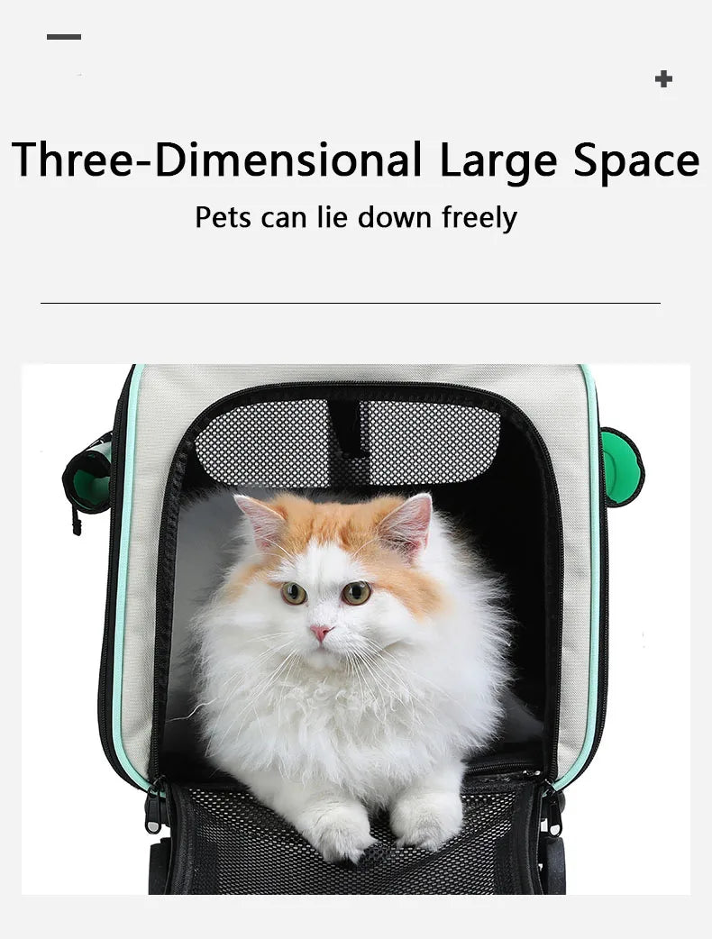 Pet Trolley Cat Bag Extra Large Portable Case Detachable Dog Trolley Case Large Foldable Pet Bag Cat Travel Carrier Bag - Play Paws Toys