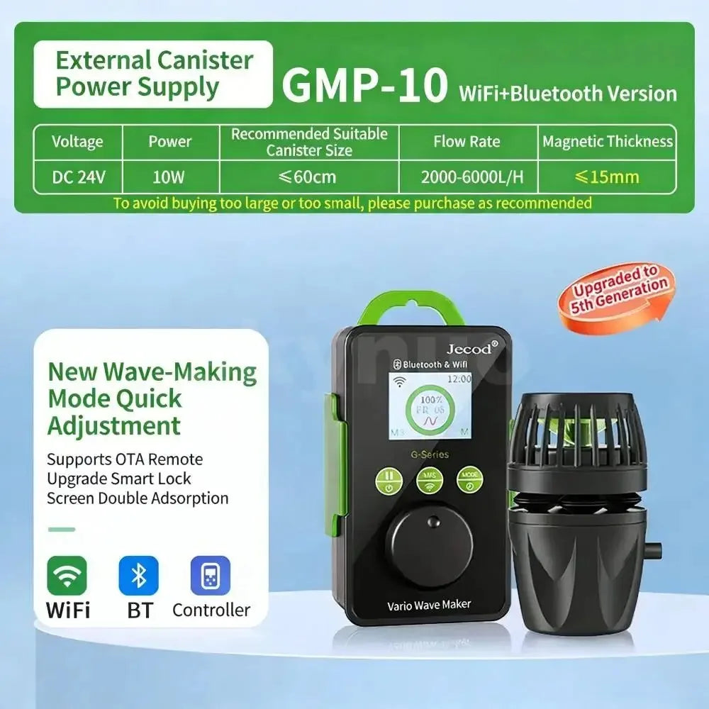Jebao Jecod GMP Bluetooth APP Wave Maker Pump Aquarium Powerhead U.S. Warehouse Tax Free Fast Shipping