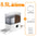 ROJECO 8.5L Automatic Pet Feeder Water Fountain WIFI APP Remote Control Smart Dog 5L Food Dispenser 3.5L Gravity Water Drinker ﻿