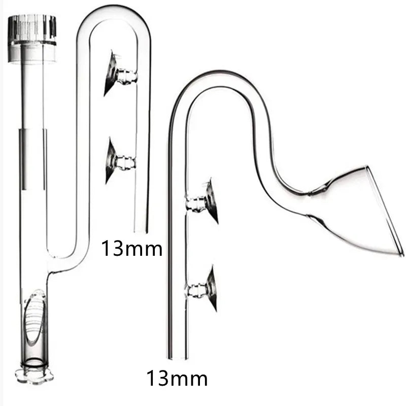 Aquarium ADA Style 13mm 17mm Glass Lily Pipe Inflow Outflow Tube The Glass Inlet Outlet Water Pipe for Fish Tank filter 12/16mm