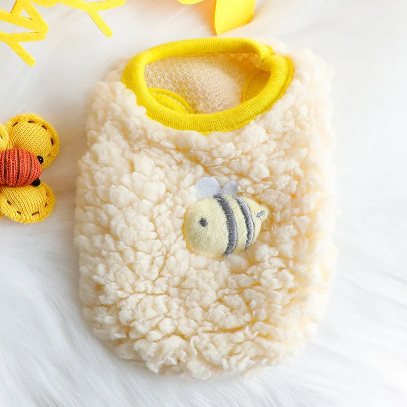 Newborn Cat Kitten Velvet Clothing Winter Warm Little Pet Sweater for Small Animals Bunny Pullovers Clothes Teacup Poodle XXXS - Play Paws Toys