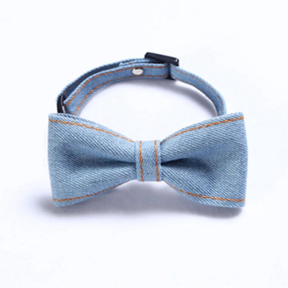 Pet Accessories for Dogs Cats Bowtie British Style Puppy Plaid Tie Breakaway Bowknot Collar for Small Dog Cat Gentleman Costume - Play Paws Toys