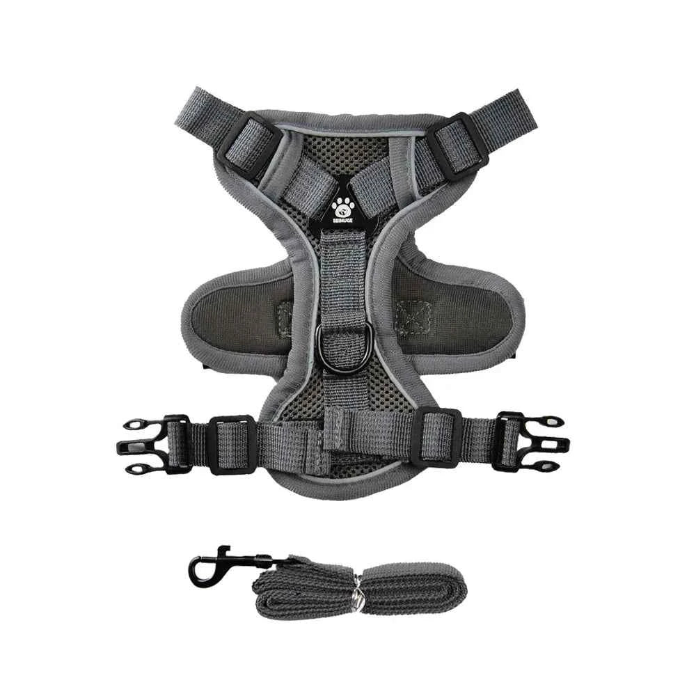 Cats Harness Leash For Small Dogs Cat Outdoor Reflective Adjustable Puppy Kitten Traction Device Tactical Training Pet Supplies