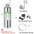 Aquarium CO2 Generator 1L 2L Fish Tank CO2 Cylinder Generator System Stainless Steel Water Injection Bubble Meter Aquatic Plant