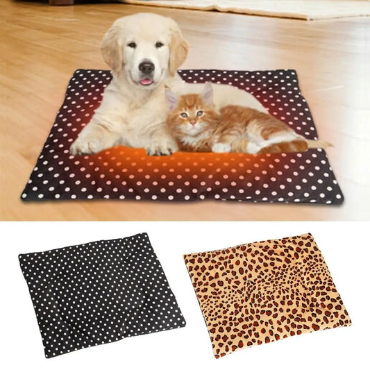 Pet Heating Pad Electric Blanket Dog And Cat Bed Mat Warming USB Blanket Washable Pad Warmer Soft Plush Winter Cat Puppy - Play Paws Toys
