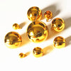 6-25mm Gold/Silver Plated Nickel Copper Jingle Bells Pendants Hanging Christmas Ornaments Decorations Party DIY Craft Accessory