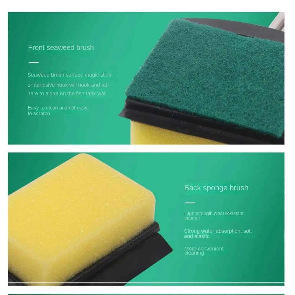 Tools Aquarium Fish Tank Cleaning Brushes High Quality Scrubber Window Algae Scraper Long Handle Sponge Accessories