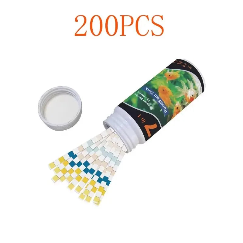 Aquarium Test Strips Freshwater pH Water Quality Test Kit for Fish Tank Ammonia Nitrite Nitrate Testing Swimming Pool