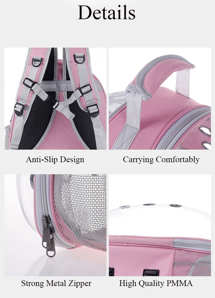 High Quality Astronaut Portable Cat Travel Bag Breathable Space Capsule Expandable Transparent Carrier Pet Backpack For Cat Dog - Play Paws Toys