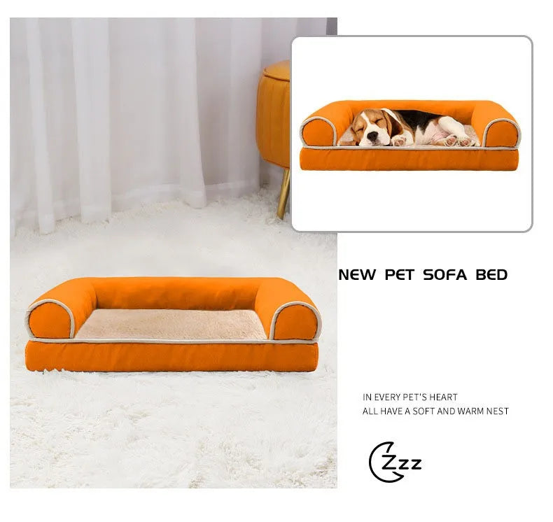Cat Dog Bed Sofa Warm Cat Nest Pet Bed for Small Medium Dogs Cats Comfortable Plush  Non-slip Puppy Pet Supplies Sofa Bed