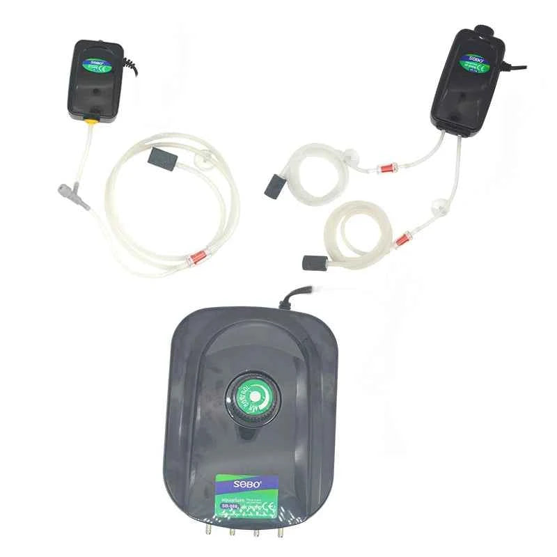SOBO Silent Aquarium Oxygen Air Pump Fish Tank Adjustable Air Volume High Power Oxygenator Air Compressor Aerator 220v