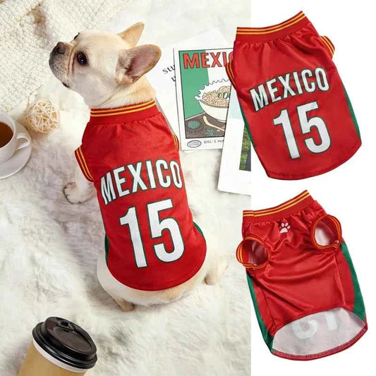 2026 Soccer Cat Dog Football Breathable Mesh Jersey Puppy Dog Jersey Basketball T-Shirts Summer Pet Clothes Quick Dry Vest
