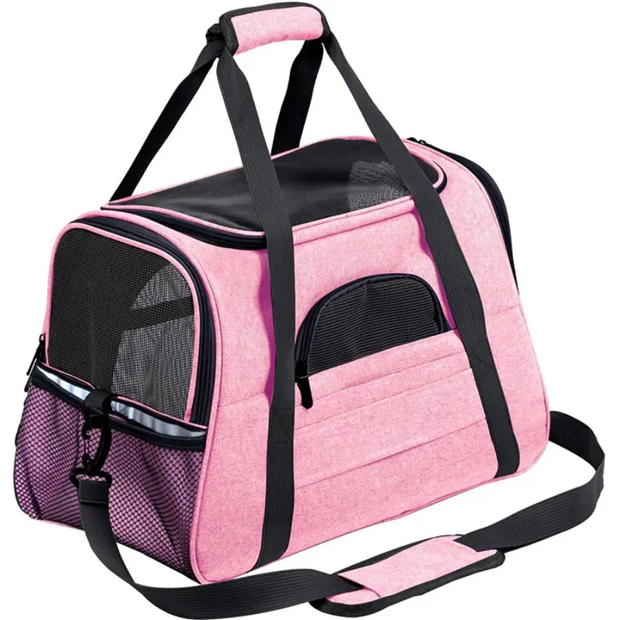 Pet Carrier Bag Airline Approved Up for Cats and Dogs Up to 20LBs, Soft Cat Carrier Dog Carrier Travel Kitten Carrier with Mat - Play Paws Toys
