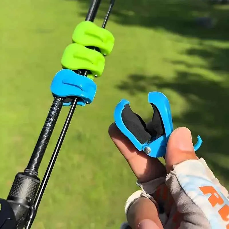 2Pcs Quick-Attach Fishing Rod Clip, Tool-Free One Hand Holder Secure Grip for Freshwater Rods Tackle Organizer