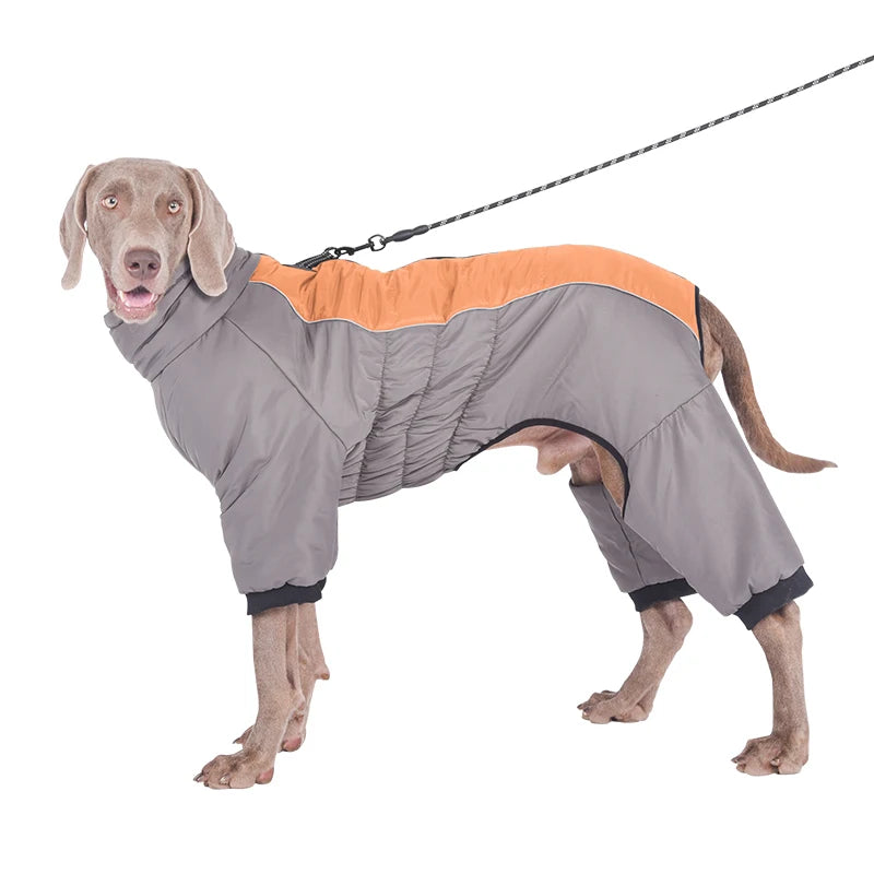 Waterproof Pet Dog Winter Jumpsuit Warm Medium Large Dogs Winter Jacket Clothes Labrador Bulldog Golden Retriever Costumes