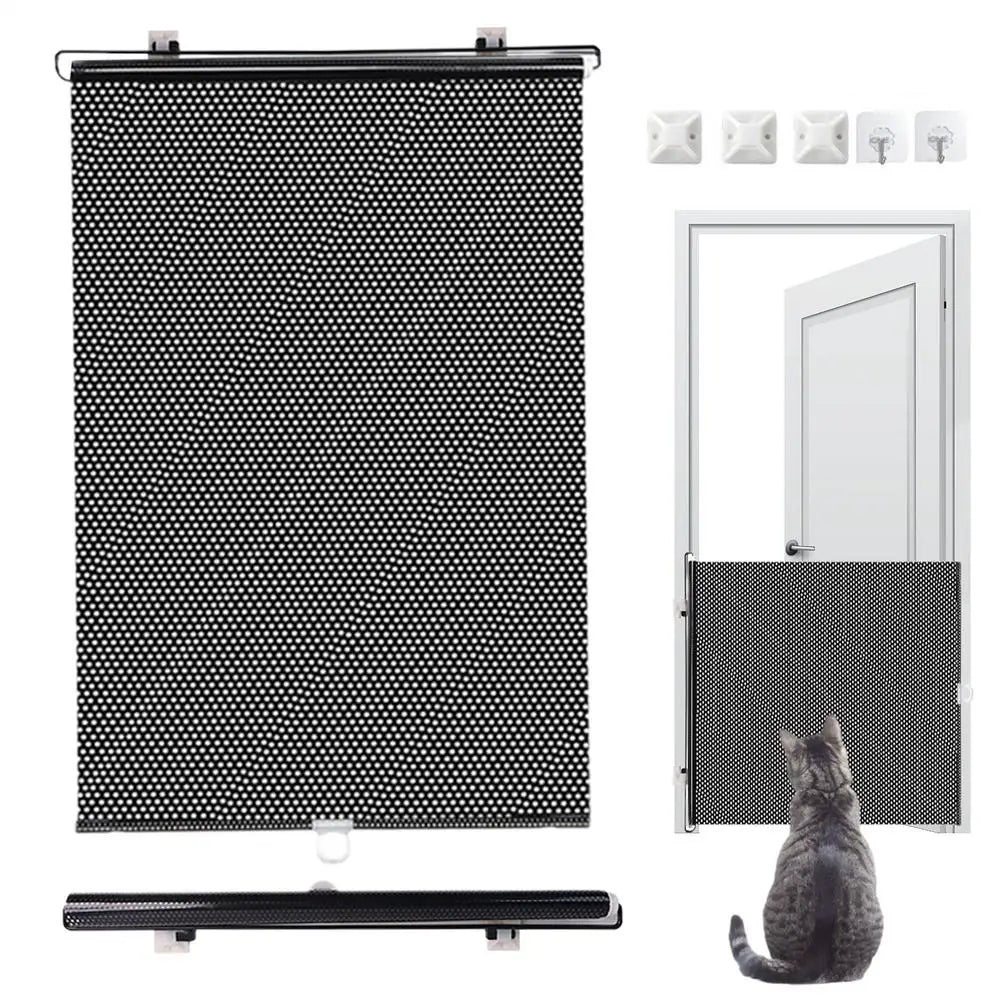 Puppy Safety Fence Retractable Pet Gate Cat and Dog Safety Isolation Nets Pet Supplies For Doorway Stairs Balcony