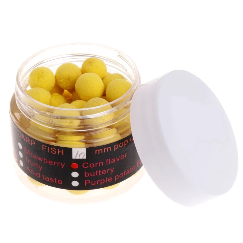 Y1UC 1 Box Carp Floating Fishing Lure Artificial Baits Beads Pops Up Flavor Smell Bal