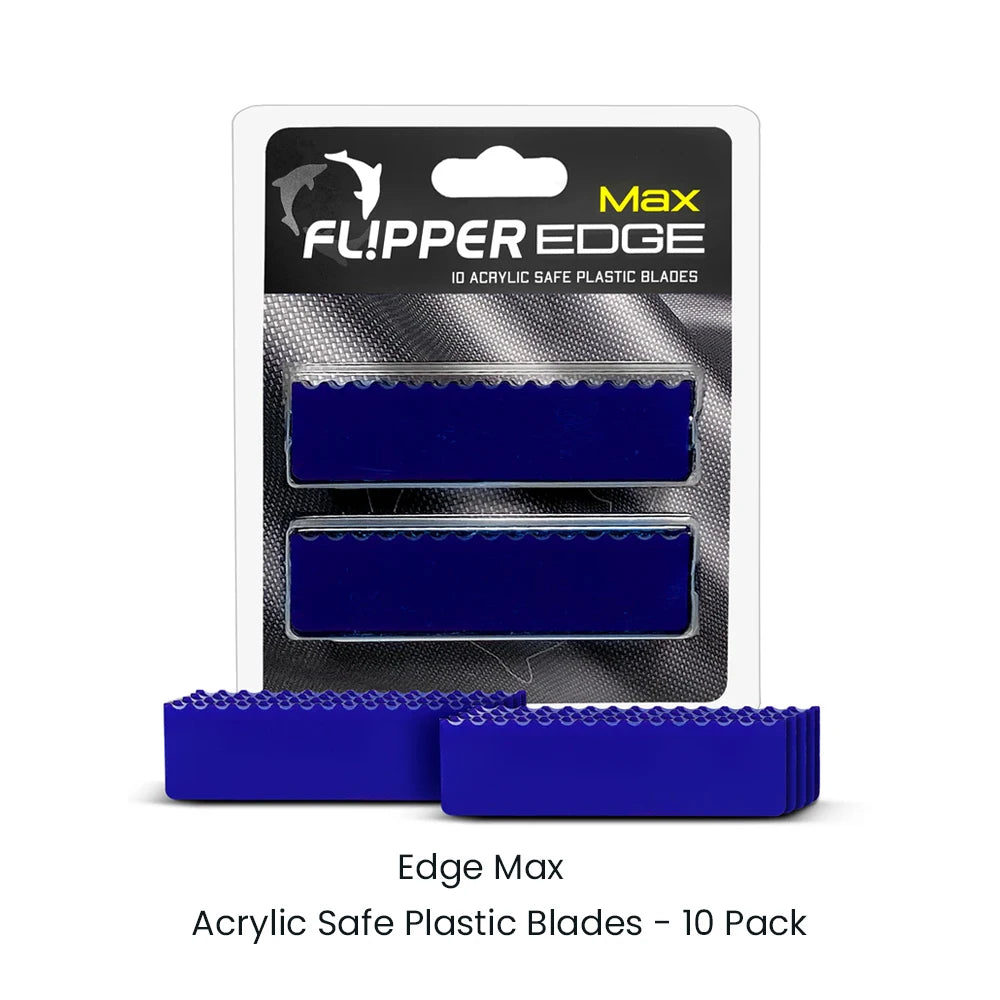 Flipper Edge Standard Max 2 in 1 Floating Magnetic Glass Acrylic Fish Tank Aquarium Algae Cleaner with Dual Blades