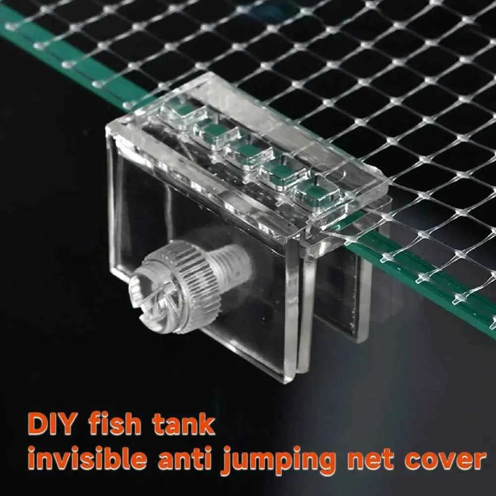 DIY Custom Cut Transparent Aquarium Anti-Jump Net Turtle Guard Universal Reptile Tank Barrier Anti-Escape Pet Barrier