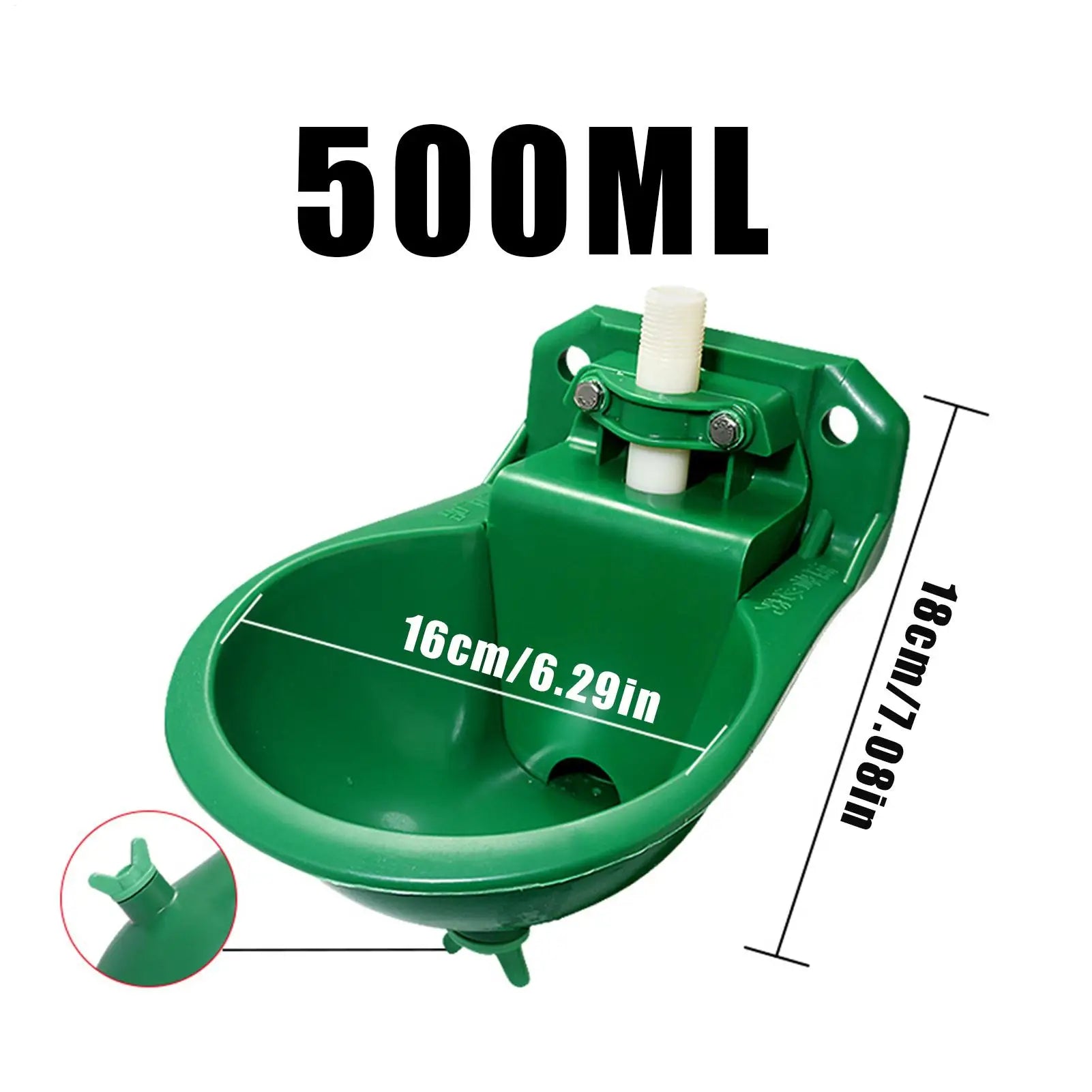 Sheep Goat Drinker Bowl With Valve Automatic Drinking Bowl plastic Water Fountain Cattle Sheep Dog Feeding Equipment