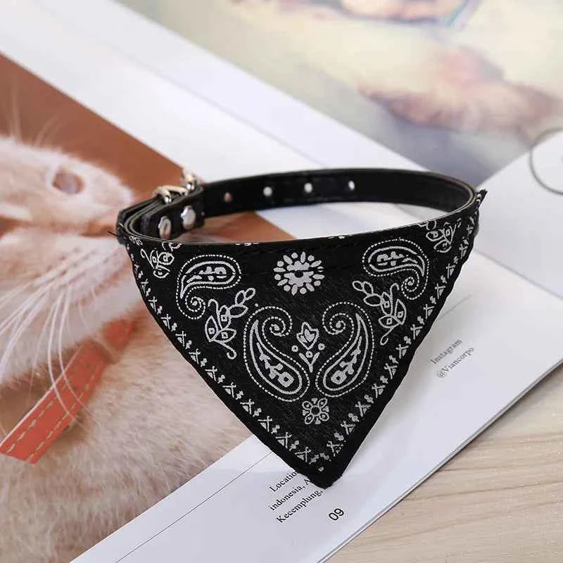 Cheaper Cat Dog Collar Triangle Scarf for Small Medium Dogs Ethnic Print Pet Bandanas Yorkshire Gotas mascotas Grooming Products