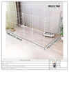 Pet Splicing Fence with Detachable Iron Mesh Gate, Isolation Barrier, Anti-Escape Gate, Indoor Fence, Easy to Assemble, Portable Cage - Play Paws Toys