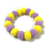 50pcs Elastic Plush Pom Ball Pet Collar Rainbow Flower Hair Decoration Dog Bowtie Necklace Pet Cat Bow Dog Grooming Accessories