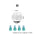 1Set Cat Muzzle Pet Grooming Cover Accessory Cat Anti Bite Anti Licking Space Hood Breathable Helmet with 4 Silicone Paw Shoes