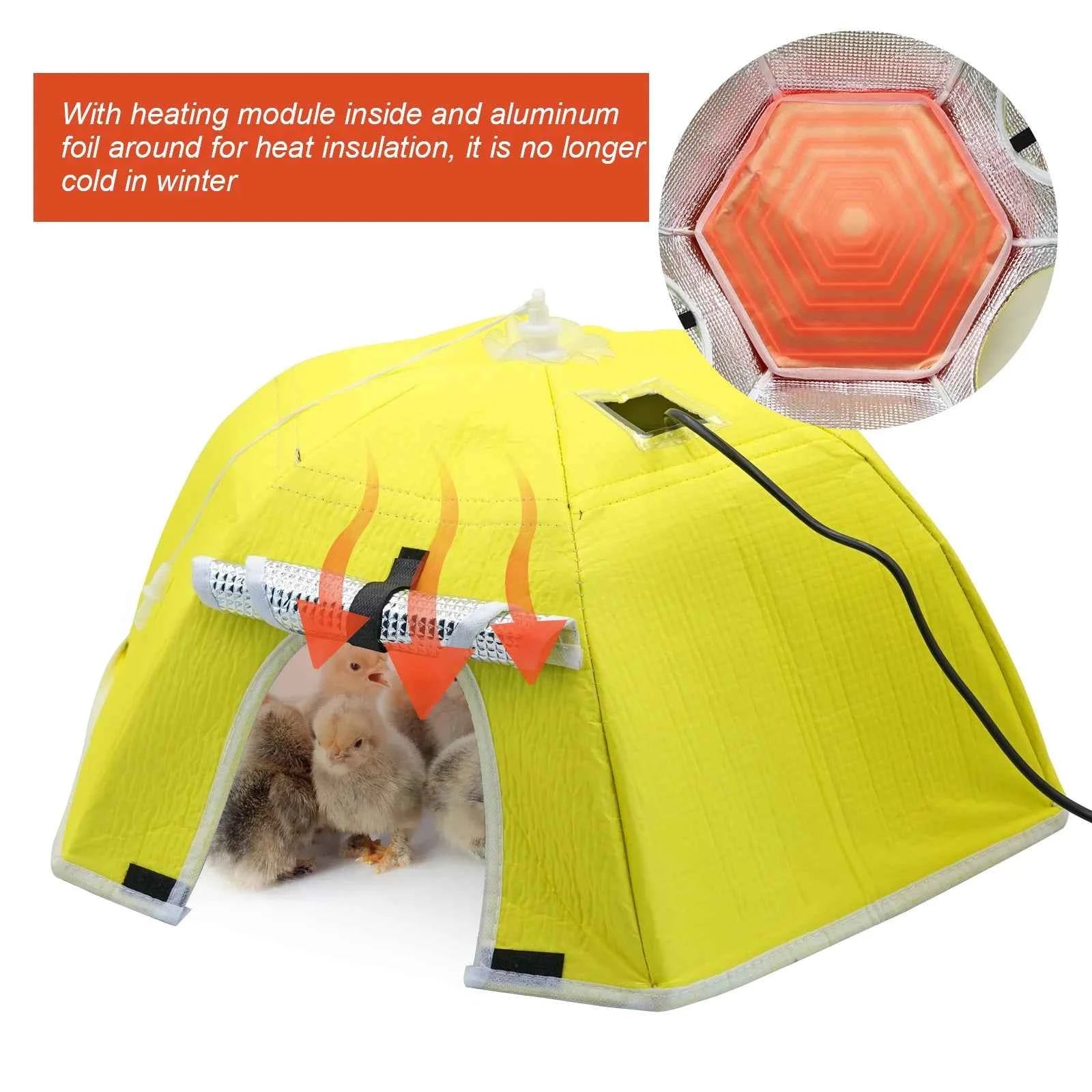 Electric Chick Brooder Heating Cover Chick Cage Heater Chicken Warmer Easy To Install Convenient Time-saving 110V/220V Pet Tools