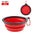 1PC 350ml Soft Silicone Pet Dog Bowl Folding Travel For Portable Collapsible Food Water Feeding Hanging Storage Odorless