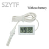 Mini Convenient Digital LCD Thermometer Sensor Hygrometer Gauge Refrigerator Aquarium Monitoring Display Humidity Detector