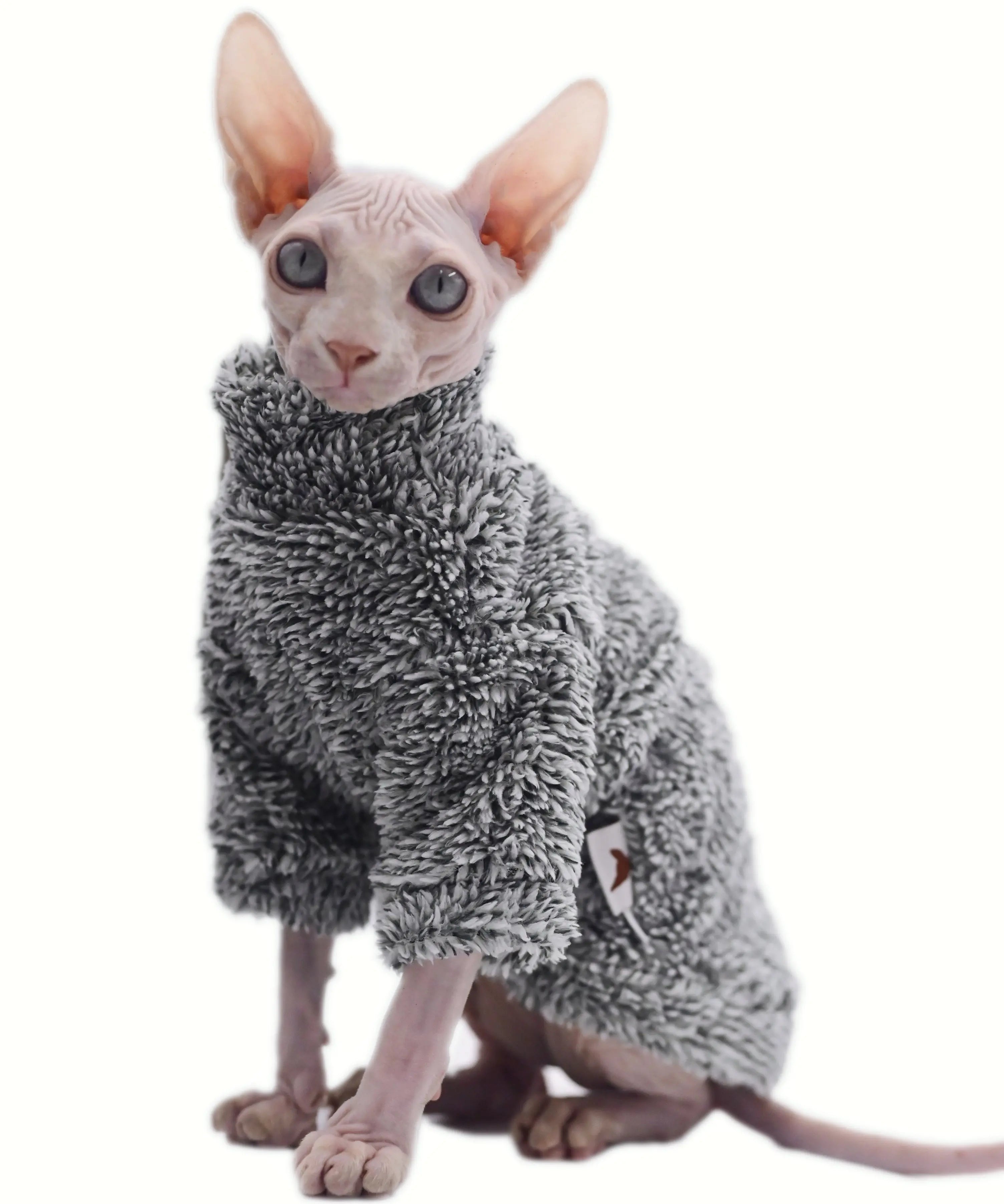 Hairless Cat Clothes Winter Camouflage Warm Arctic Velvet Sphynx Cat Coat Devon Clothes Konis Cat - Play Paws Toys