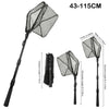 Triangle Fishing Landing Net with Telescoping Pole Handle Easy Catching or Releasing Fishing net for Fly Trout Carp Course Sea