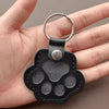 Pet Hair Memorial Keychain PU Leather Keepsake Locket for Cat Dog Fur Pet Hair Storage Pendant Handbag Hanging Accessories
