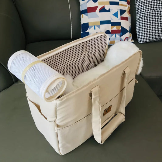 Dog Car Seat Dog Booster Car Seat Cat Carrier Bag Cat Bed for Small Dogs Cats Pet Car Seat with Pad and Straps for Dogs Cats - Play Paws Toys