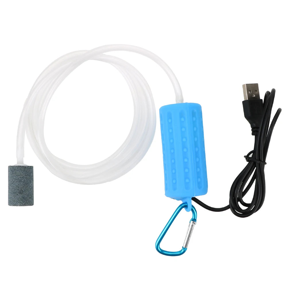 Fish Tank Accessories Mini USB Aquatic Terrarium Filter Mute Energy Saving Supplies Aquarium Fish Tank Oxygen Air Pump Portable