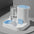 1-Pack Automatic Gravity-Fed Cat Water Dispenser & Feeder - Spill-Proof Large Capacity One-Piece Design,