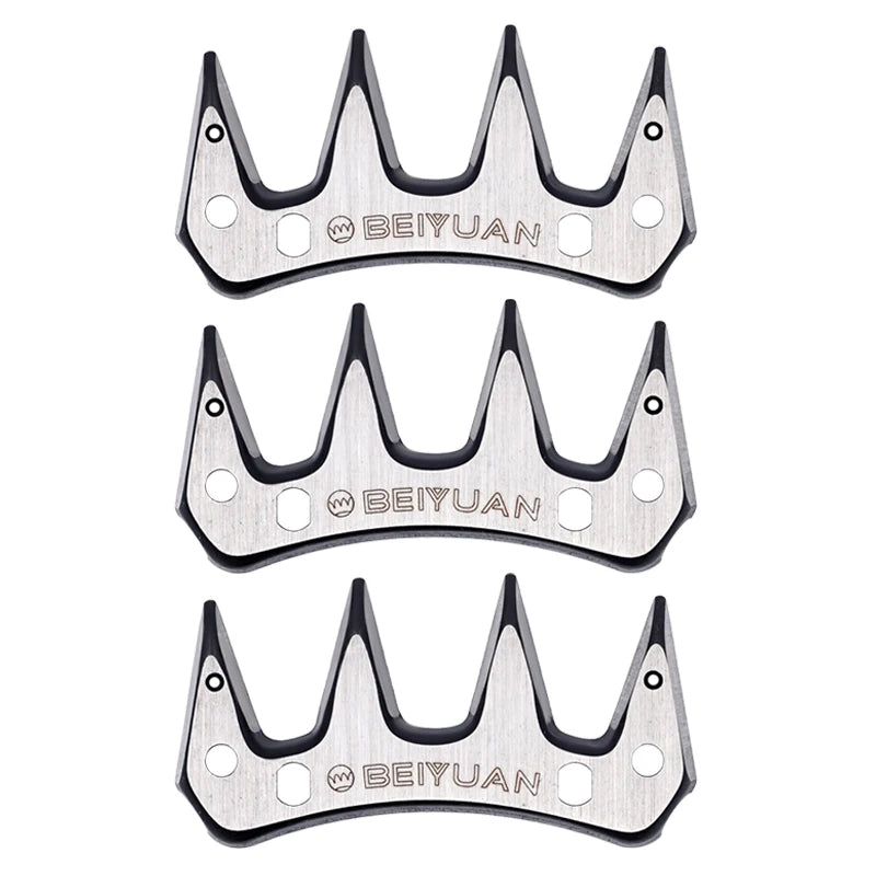 BEIYUAN 4 Tooth Blade Sheep Shears Convex Comb Cutter Shearing Clipper For Sheep Clipper Shears Scissorsd 1/2/4Pcs