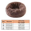 Soft Long Plush Cat House Beds dog Calm Warm Faux Fur Bed Donut Round Comfortable Sleeping Bed Washable for Small Medium Dog Cat - Play Paws Toys