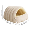 winter Indoor thickened cat bed washable soft short plush fluffy cats sleeping bed enclosed warm pets bed for Puppy Kitten - Play Paws Toys