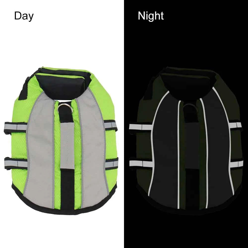 Pet Dog Swimwear Life Jacket Harness Small Medium Dogs Swimming Vest Outdoor Water Pool Clothes