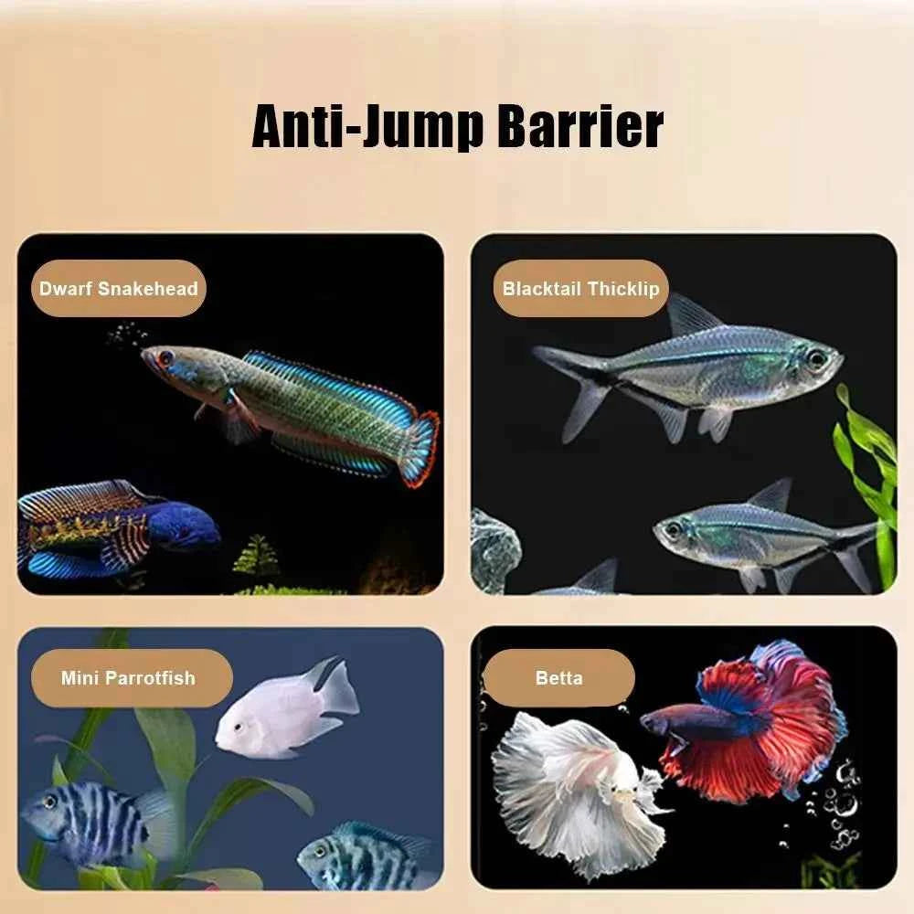 Sturdy Magnetic Fish Tank Lid Cover DIY Easy Installation Fish Tank Mesh Lid Cover Turtle Tank Net Fish Tank