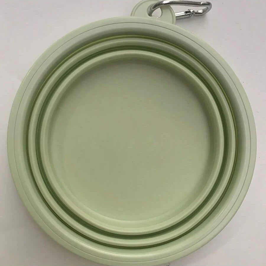 350ml Macaron Color Series Portable Folding Bowl for Pets, Dog Drinking Bowl, Cat Food Bowl, Travel Bowl with Carabiner
