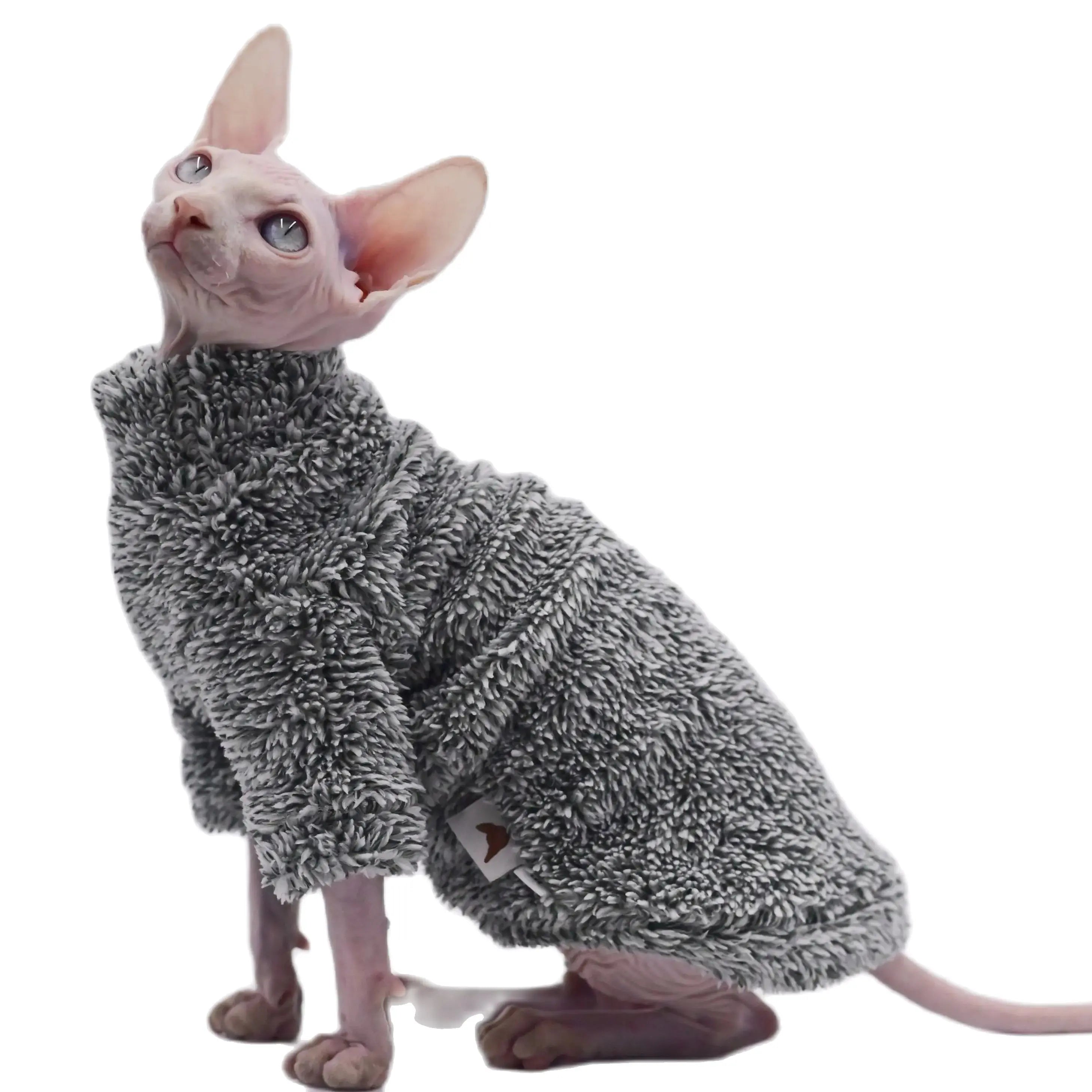 Hairless Cat Clothes Winter Camouflage Warm Arctic Velvet Sphynx Cat Coat Devon Clothes Konis Cat - Play Paws Toys