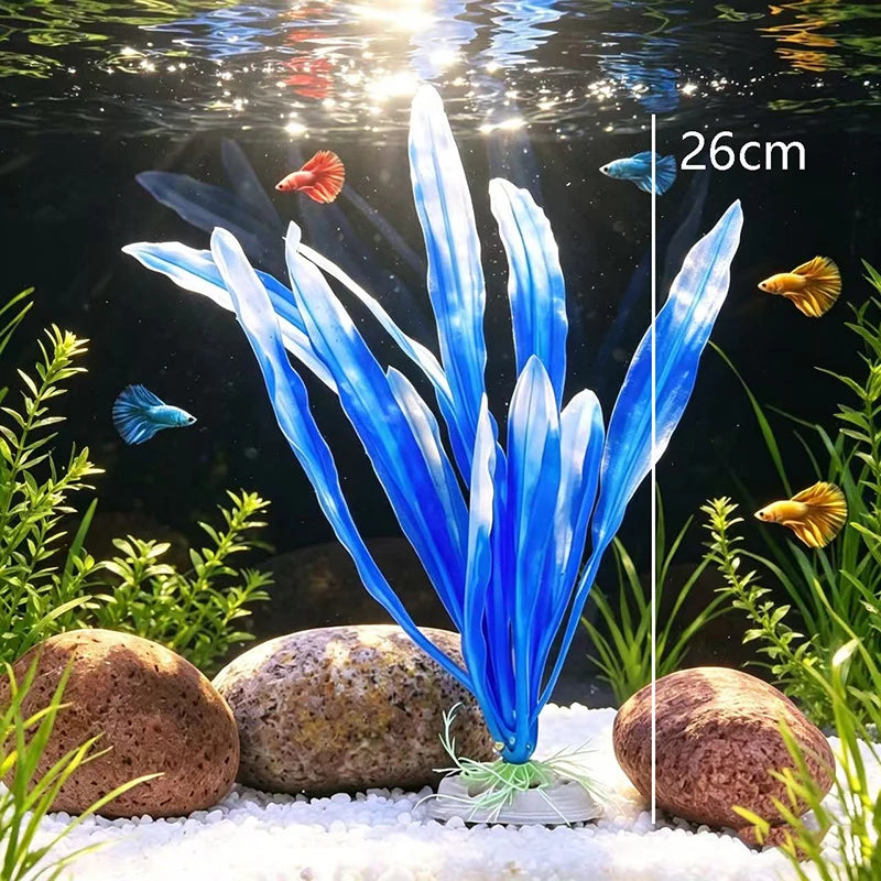 Artificial Aquarium Plants Decoration Fish Tank Water Plant Grass Ornament Plastic Underwater Aquatic Water Weeds Viewing Decor